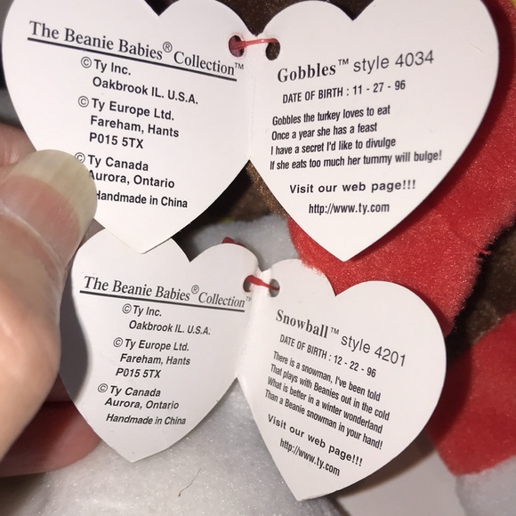 Set of 4 Ty Beanie Babies holiday theme - Picture 6 of 8